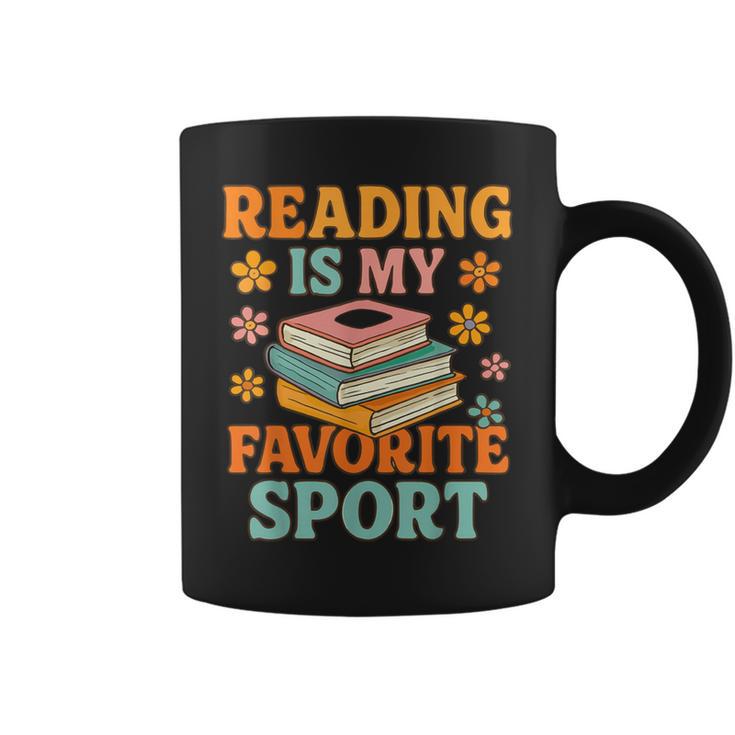 Fun Reading Is My Favorite Sport Book Lover Graphic Print Coffee Mug