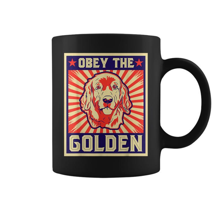 Obey The Golden ゴールデンレトリーバーオーナー向け コーヒーマグ