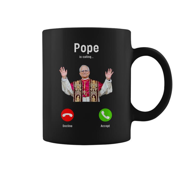 Pope Leo Xiv Is Calling Catholic Humor メンズ レディース コーヒーマグ