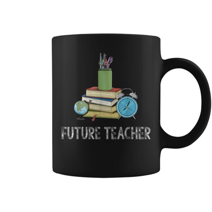 Future Teacher School Teaching Educator Colorful Books Men Women Graphic Print Coffee Mug