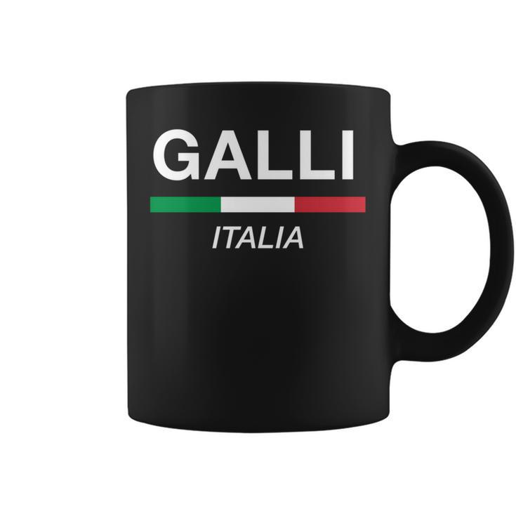 Galli イタリア製 ファミリーネーム イタリア 国旗 長袖tシャツ コーヒーマグ