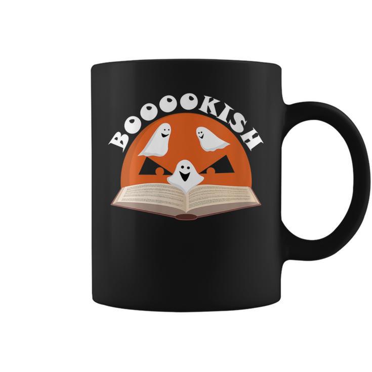 Ghosts & Pumpkin Bookish Halloween Readers And Book Lovers Graphic Print Coffee Mug