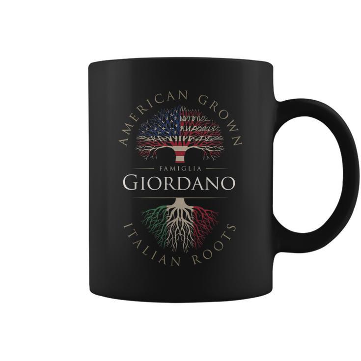 Giordano ファミリーネーム アメリカ栽培 イタリア ルーツ イタリア 国旗 コーヒーマグ