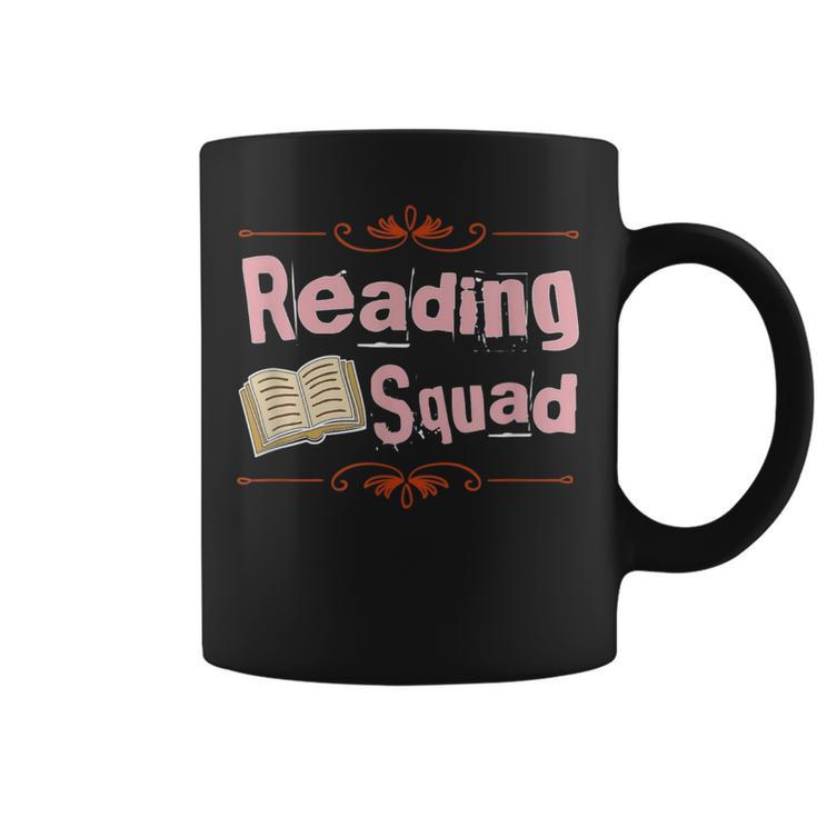 Girls Club Women's Book Club Reading Squad Book Lovers Graphic Print Coffee Mug