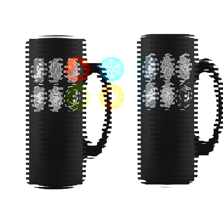 Gloomhaven Elements シンボル 火 氷 空 地球 ライトダーク コーヒーマグ