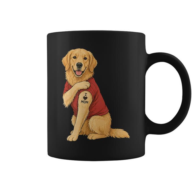 Golden Retriever I Love Mom Mother's Day Dog Lover Coffee Mug