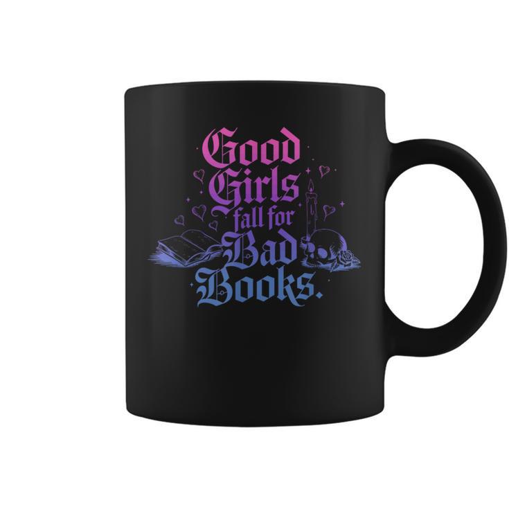 Good Girls Fall For Bad Books Smut Bookish Quote Graphic Print Coffee Mug