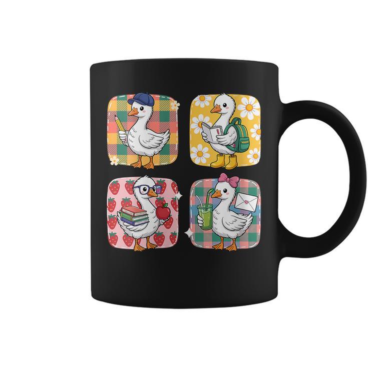 Goose Teacher Back To School Goose Books Student Cute Graphic Print Coffee Mug