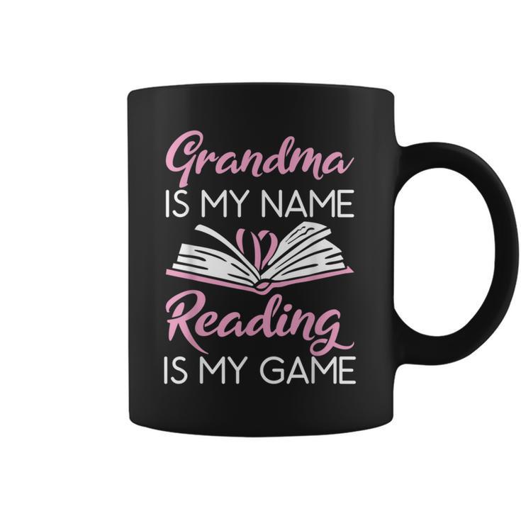 Grandma Is My Name Reading Is My Game Book Lover Graphic Print Coffee Mug