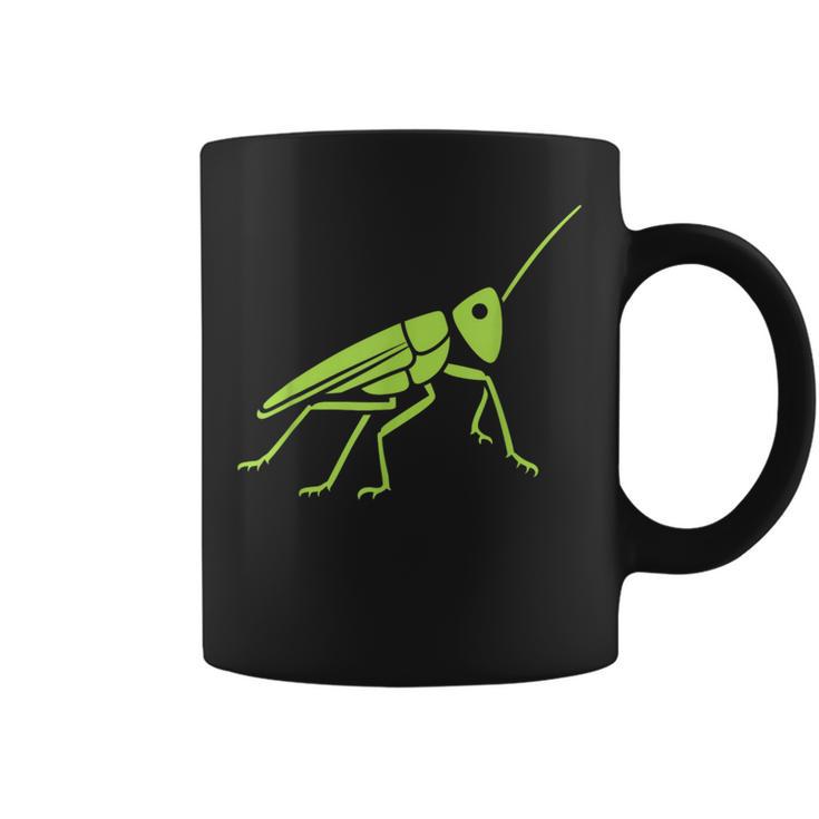 Grasshopper ミニマリストのバッタかわいい昆虫小さなバッタ コーヒーマグ