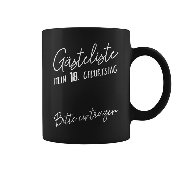 Guest Book My 18 Birthday Party Celebration Adult Graphic Print Coffee Mug
