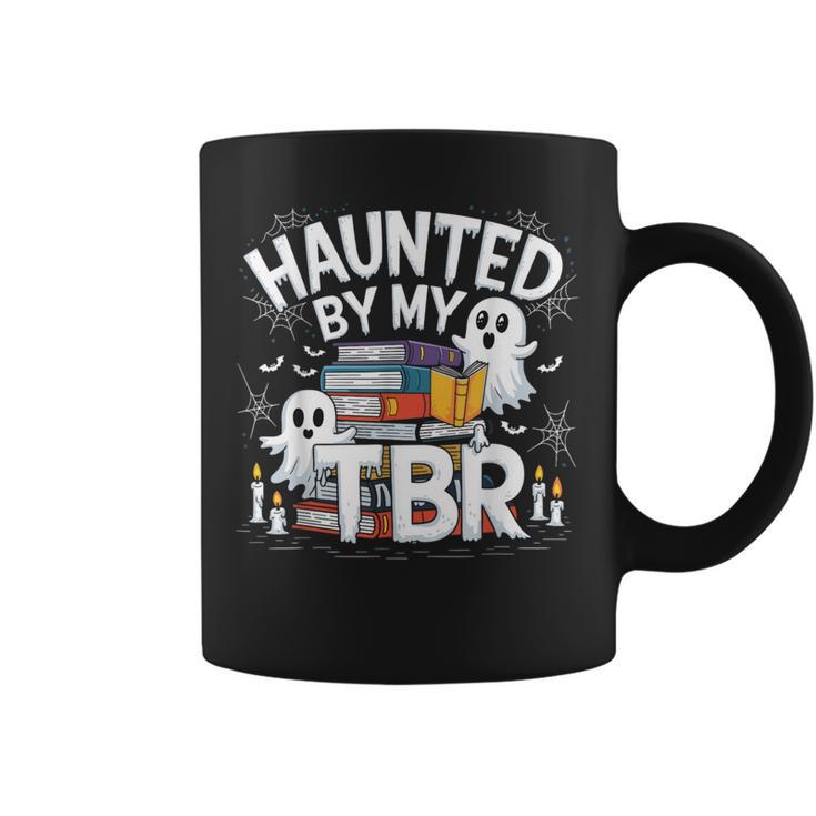 Halloween Book Lover Teacher Ghost Costume Haunted By My Tbr Graphic Print Coffee Mug
