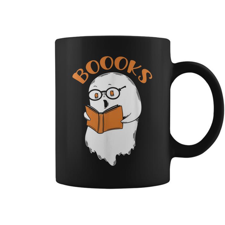 Halloween Boooks Ghost For Book Lover Graphic Print Coffee Mug