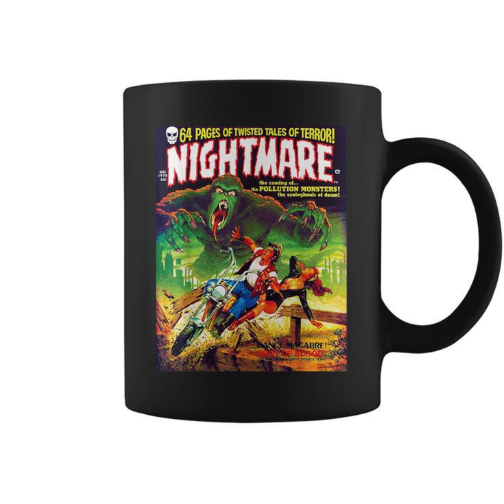 Halloween Monster Scary Vintage Horror Comic Book Graphic Print Coffee Mug