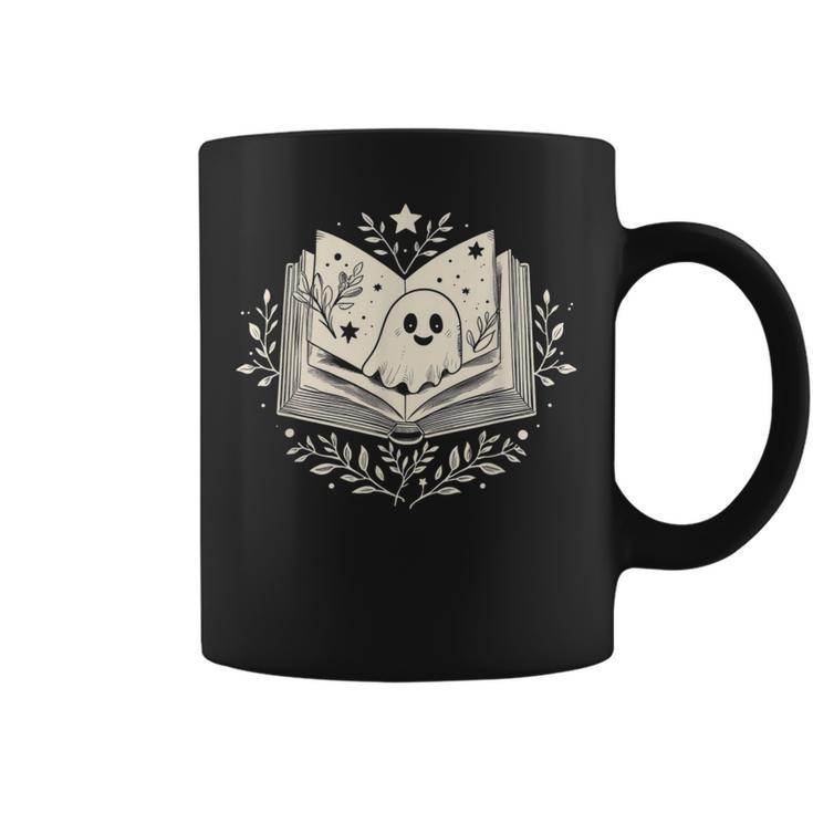 Haunted Library – Glowing Book Graphic Print Coffee Mug
