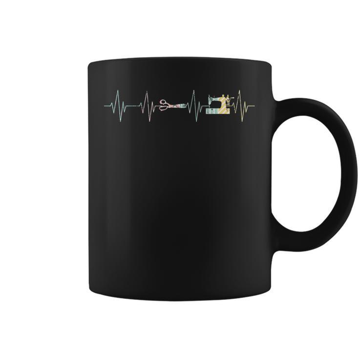 Heartbeat ミシンキルティングミシン。 コーヒーマグ