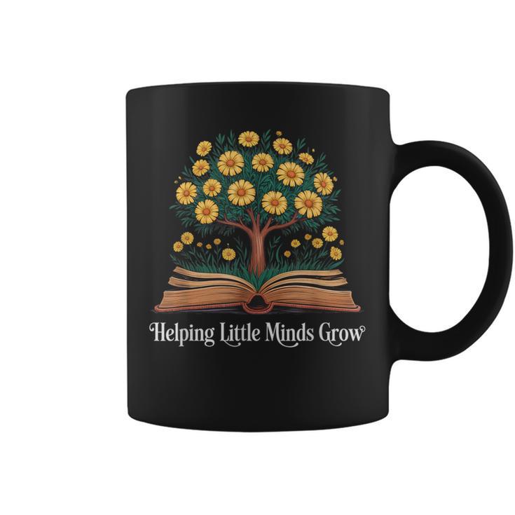 Helping Little Minds Grow Book Tree Education Graphic Print Coffee Mug