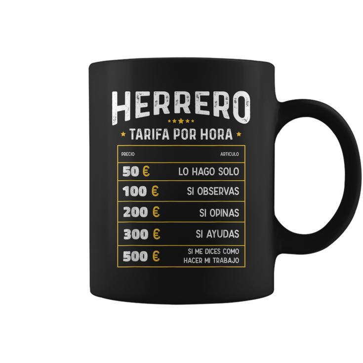 Herrero Tarifa Por Hora De Herrero Diseño Gracioso Taza de café
