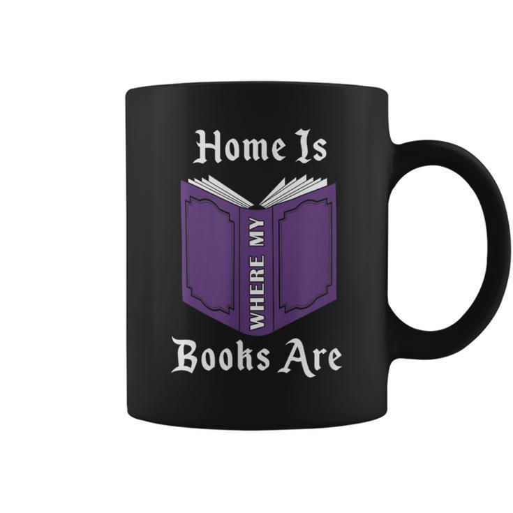 Home Is Where My Books Are Graphic Print Coffee Mug