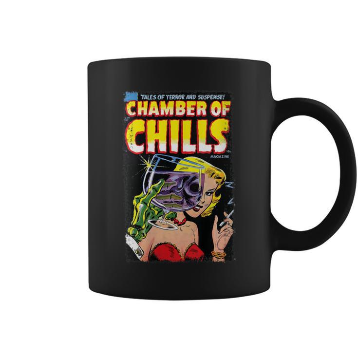 Horror Comic Book Cover Chamber Of Chills 19 Graphic Print Coffee Mug