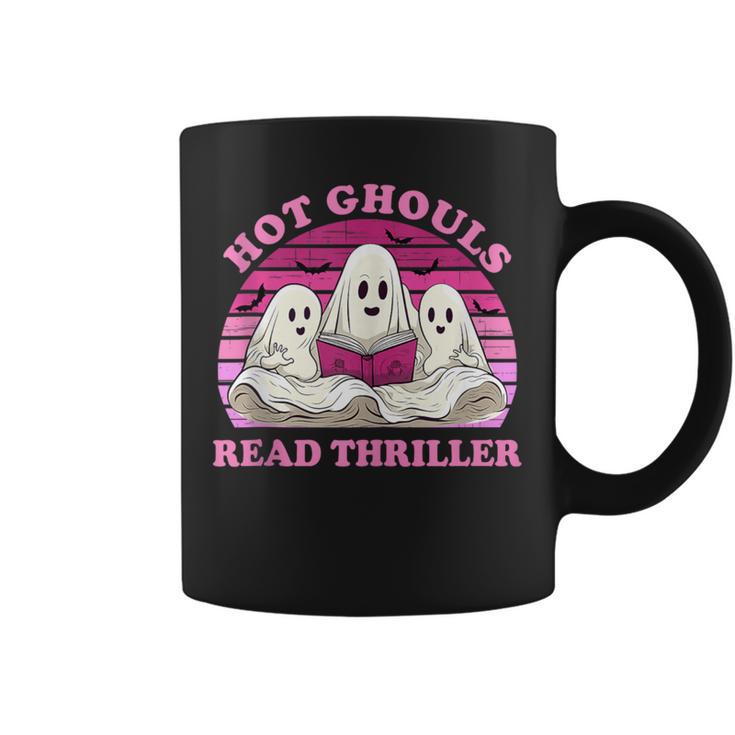 Hot Ghouls Read Thriller Spooky Book Club Reading Lovers Graphic Print Coffee Mug