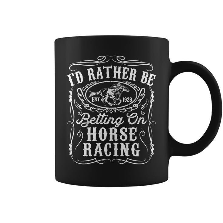 Id Rather Be Betting On Horse Racing 面白い 馬 ダービー ギフト 長袖tシャツ コーヒーマグ