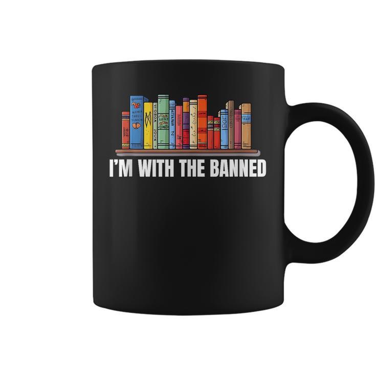 I'm With The Banned Books I Read Books Book Lovers Graphic Print Coffee Mug