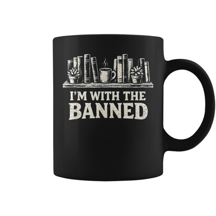 I'm With The Banned Books Reader Protest Literature Lover Graphic Print Coffee Mug