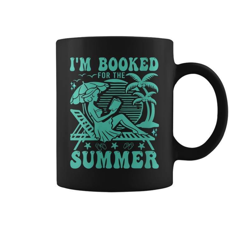 I'm Booked For The Summer Vacation Beach Book Lover Graphic Print Coffee Mug