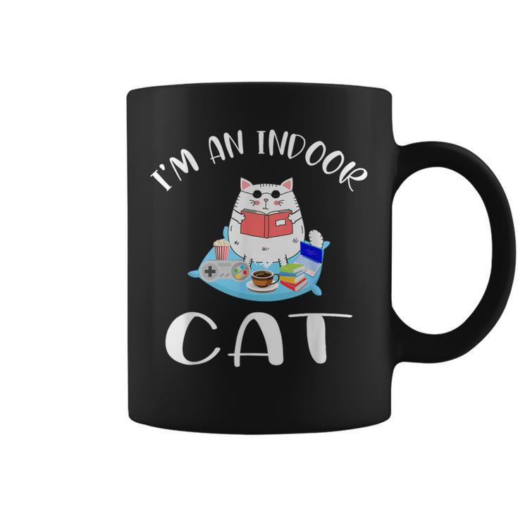 I'm An Indoor Cat I Drink Coffee Read Books Play Games Graphic Print Coffee Mug