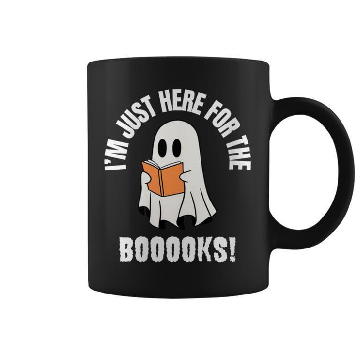 I'm Just Here For The Books Read More Boooks Halloween Graphic Print Coffee Mug