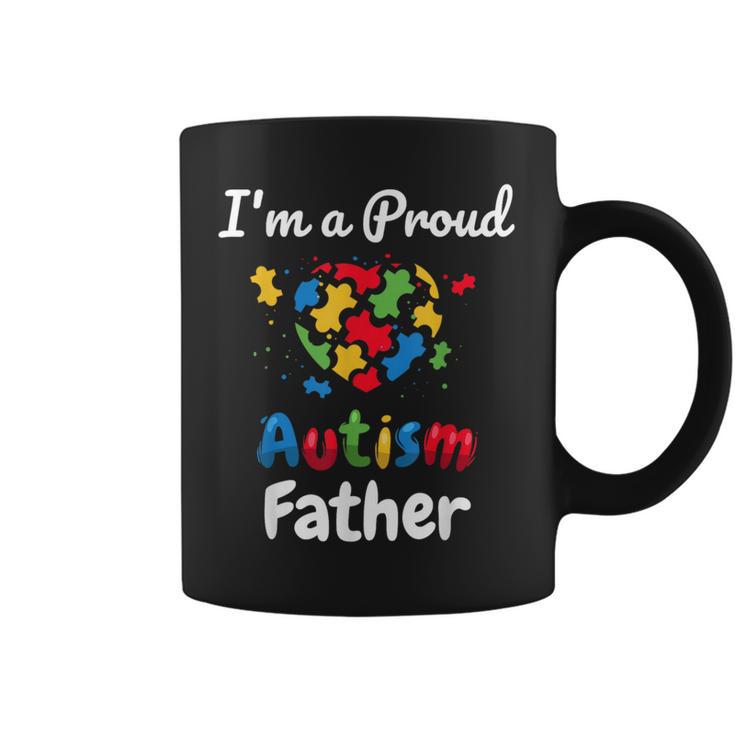 I'm A Proud Autism Father Dad Heart Coffee Mug