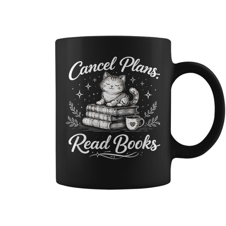 Introverted Book Mom Cat Reader Introvert Books Over People Graphic Print Coffee Mug