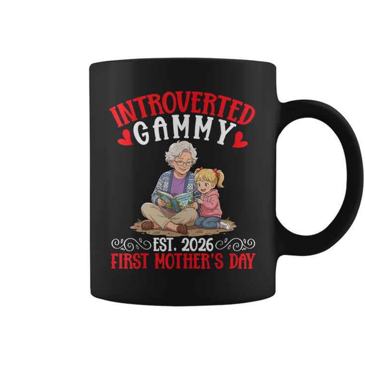 Introverted Gammy Est 2026 First Mother's Day Reading Book Graphic Print Coffee Mug