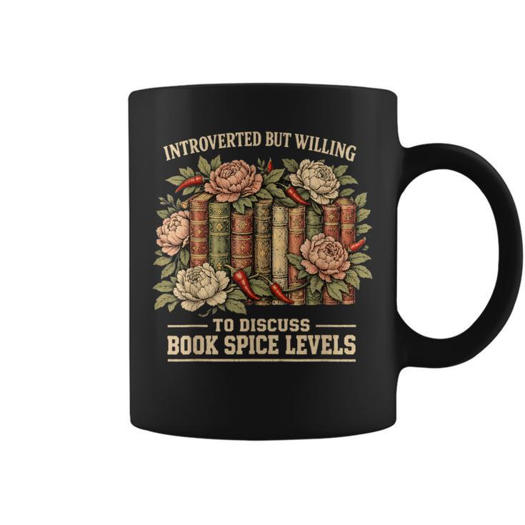 Introverted Spicy Book Reader Dark Romance Lover Bookworm Graphic Print Coffee Mug