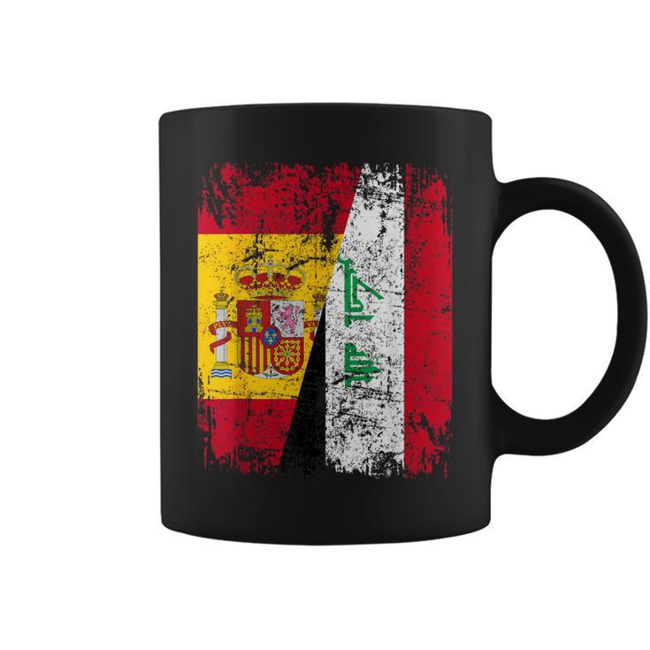 Irak España Bandera De La Amistad Irak Taza de café