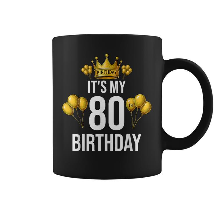 It's My 80Th Birthday Party 80歳 誕生日 メンズ レディース コーヒーマグ