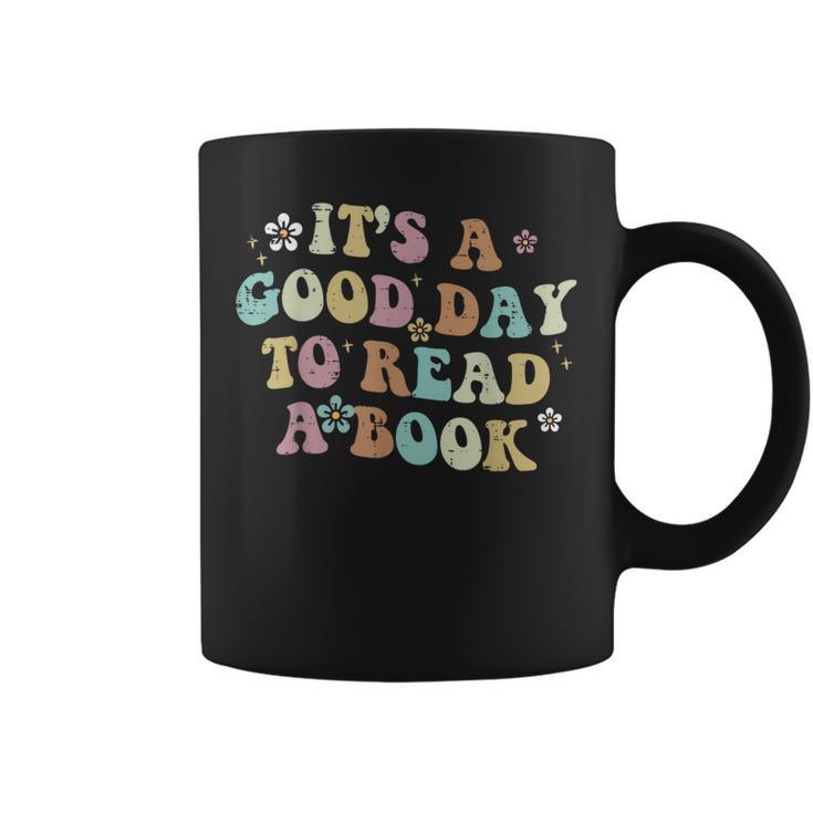 It's A Good Day To Read A Book Reading Librarian Teacher Kid Graphic Print Coffee Mug