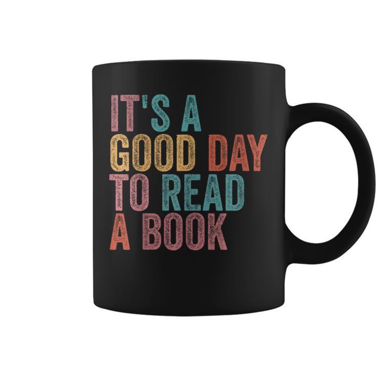 It's A Good Day To Read A Book Retro Vintage Graphic Print Coffee Mug