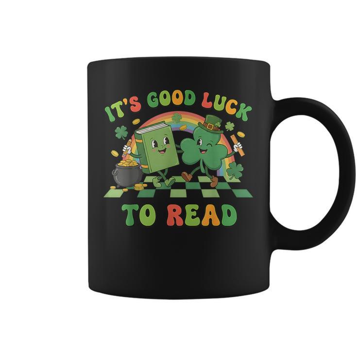 It's Good Luck To Read St Patrick's Day Book Lucky Graphic Print Coffee Mug