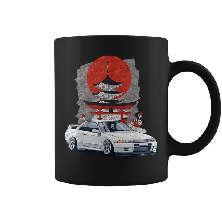 Jdm スカイライン 32 カーチューニング 日本 神社 ドリフト コーヒーマグ