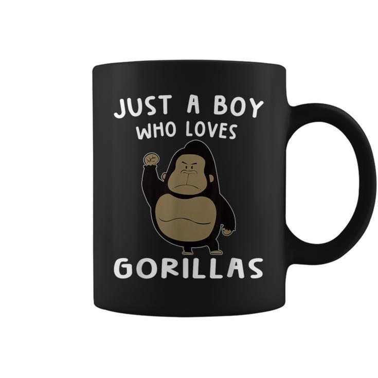 Just A Boy Who Loves Gorillas Gorilla Lover コーヒーマグ