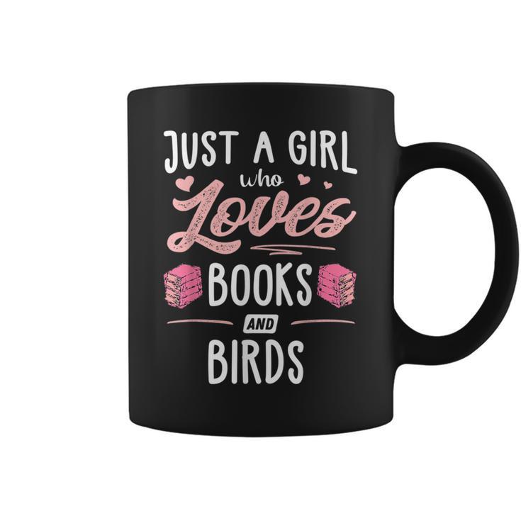 Just A Girl Who Loves Books And Birds Women Graphic Print Coffee Mug