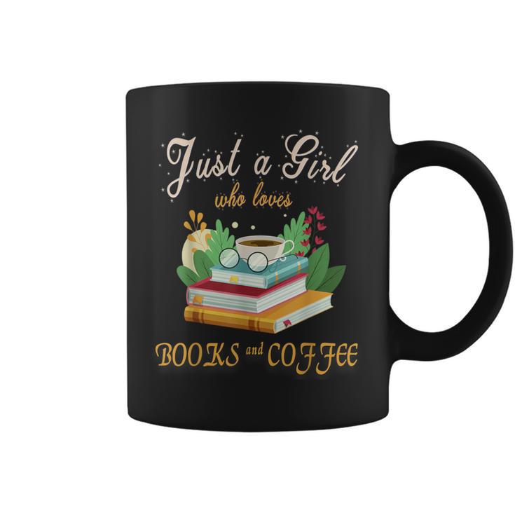 Just a Girl Who Loves Books And Coffee We Need More Caffeine Graphic Print Coffee Mug