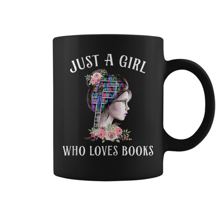 Just A Girl Who Loves Books Reading One More Chapter Graphic Print Coffee Mug