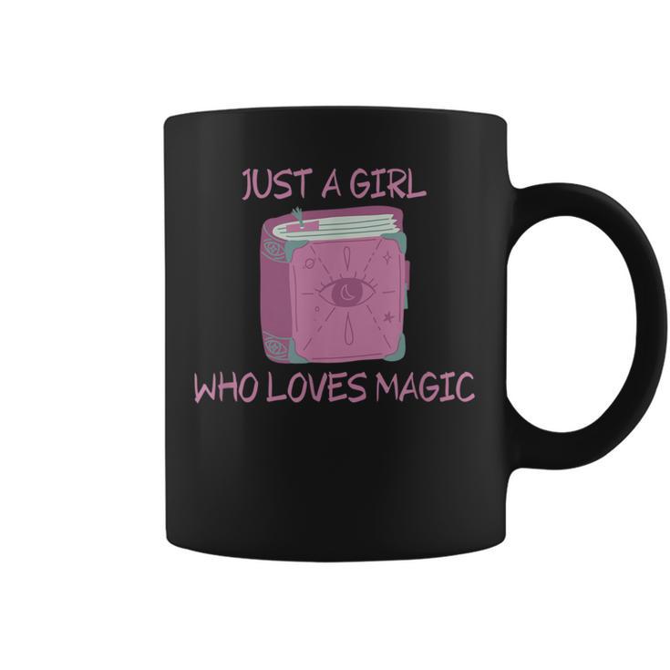 Just a Girl Who Loves Magic Spells Book Graphic Print Coffee Mug