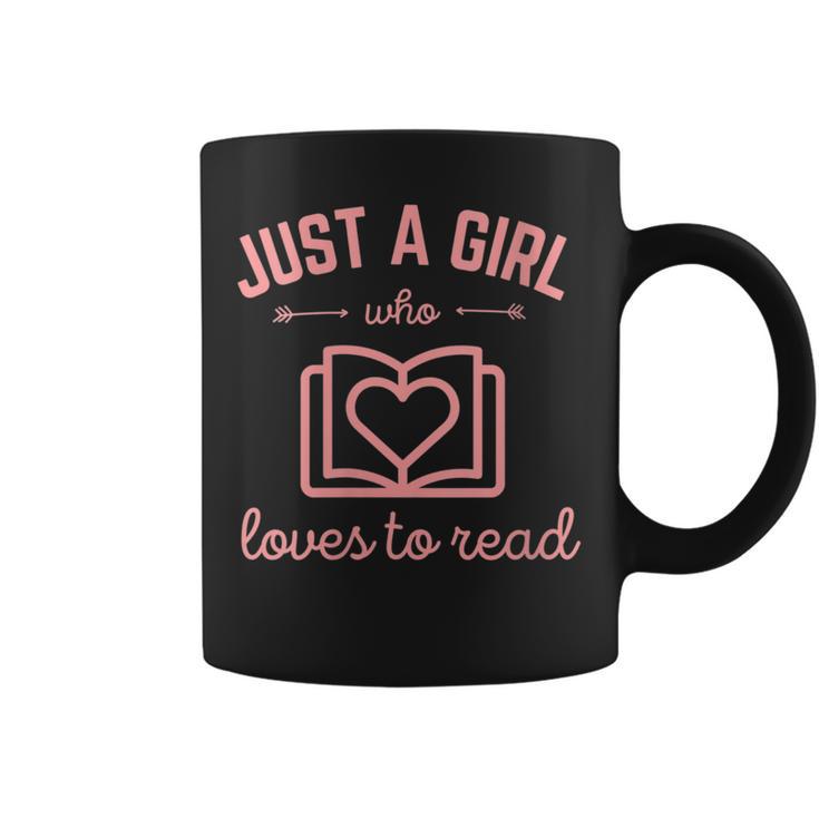 Just A Girl Who Loves To Read Book Lover Nerd Readers Books Graphic Print Coffee Mug