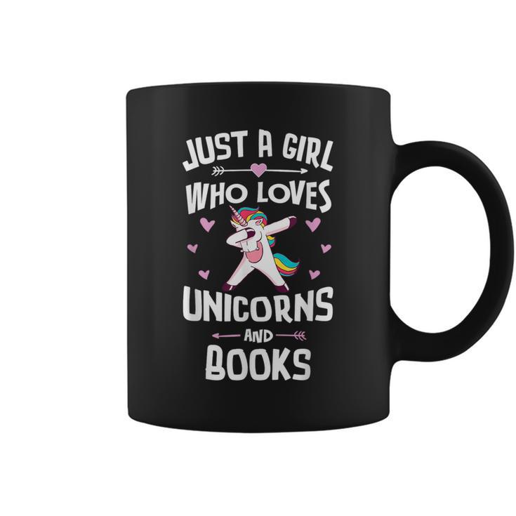 Just A Girl Who Loves Unicorns And Books Women Graphic Print Coffee Mug