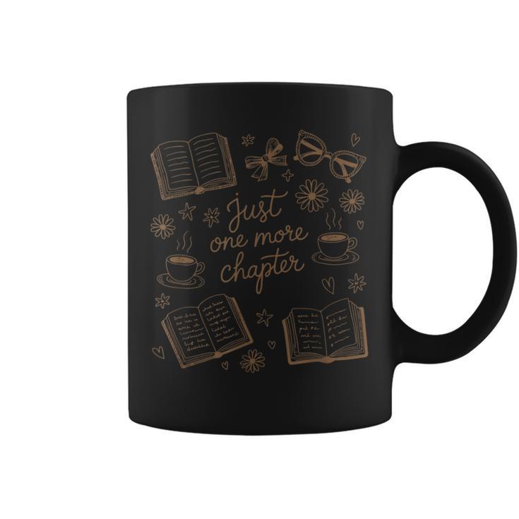 Just One More Chapter Book Lover Reading Men Women Matching Graphic Print Coffee Mug