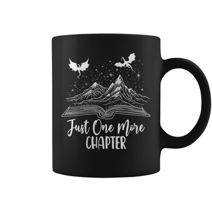 Just One More Chapter Romantasy Dragon Fantasy Romance Book Graphic Print Coffee Mug